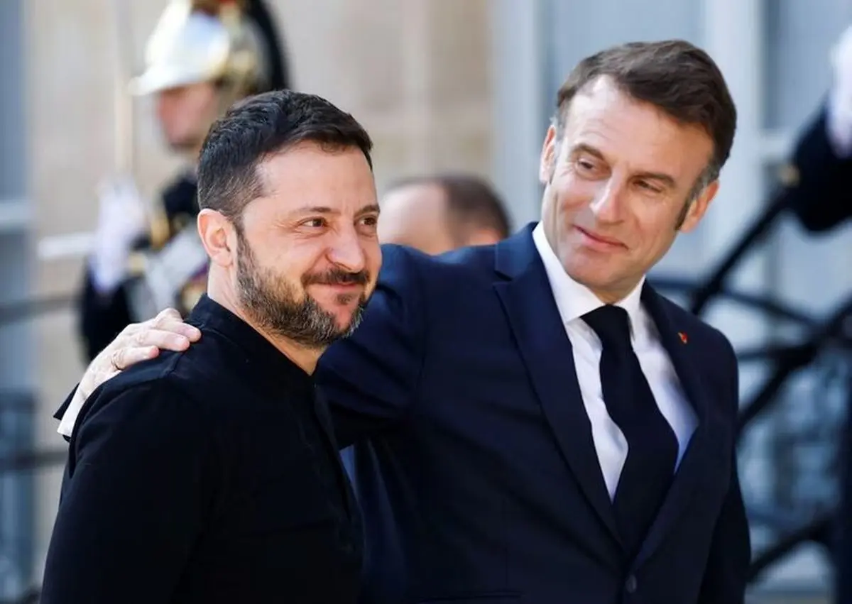 رایزنی مکرون با زلنسکی پس از تماس با پوتین