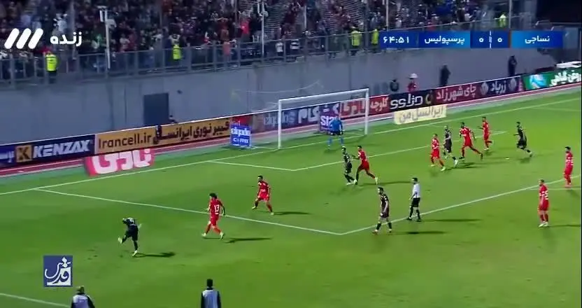 ببینید| گل اول پرسپولیس مقابل نساجی