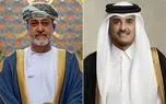 گفت‌وگوی امیر قطر و سلطان عمان درباره تلاش‌های دیپلماتیک برای کاهش تنش‌ها در منطقه