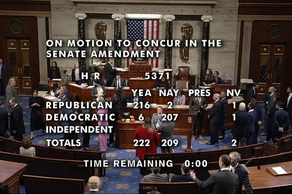 بعد از 43 روز؛ رای به پایان طولانی ترین تعطیلی دولت در تاریخ آمریکا