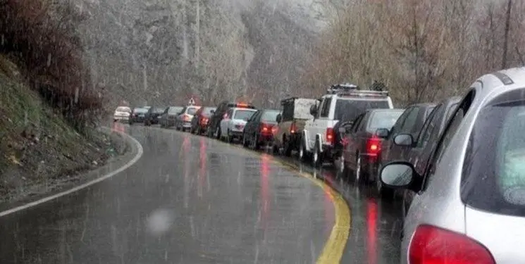 ترافیک سنگین در ورودی‌های شمال
