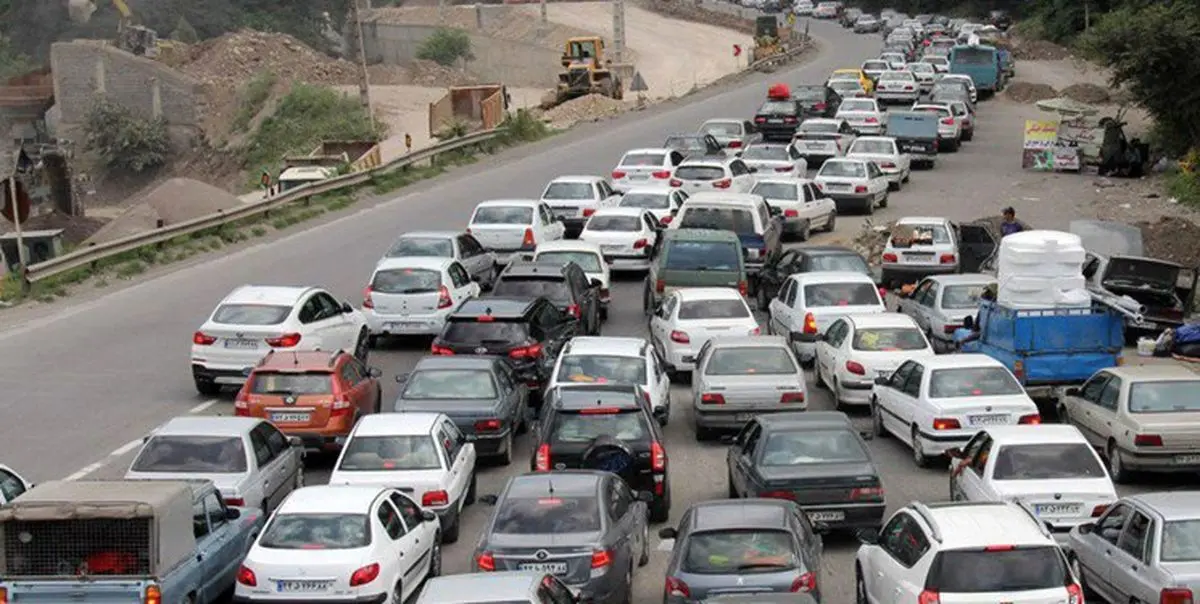 ترافیک سنگین در همه جاده‌های منتهی به شمال در آخرین روز ماه رمضان