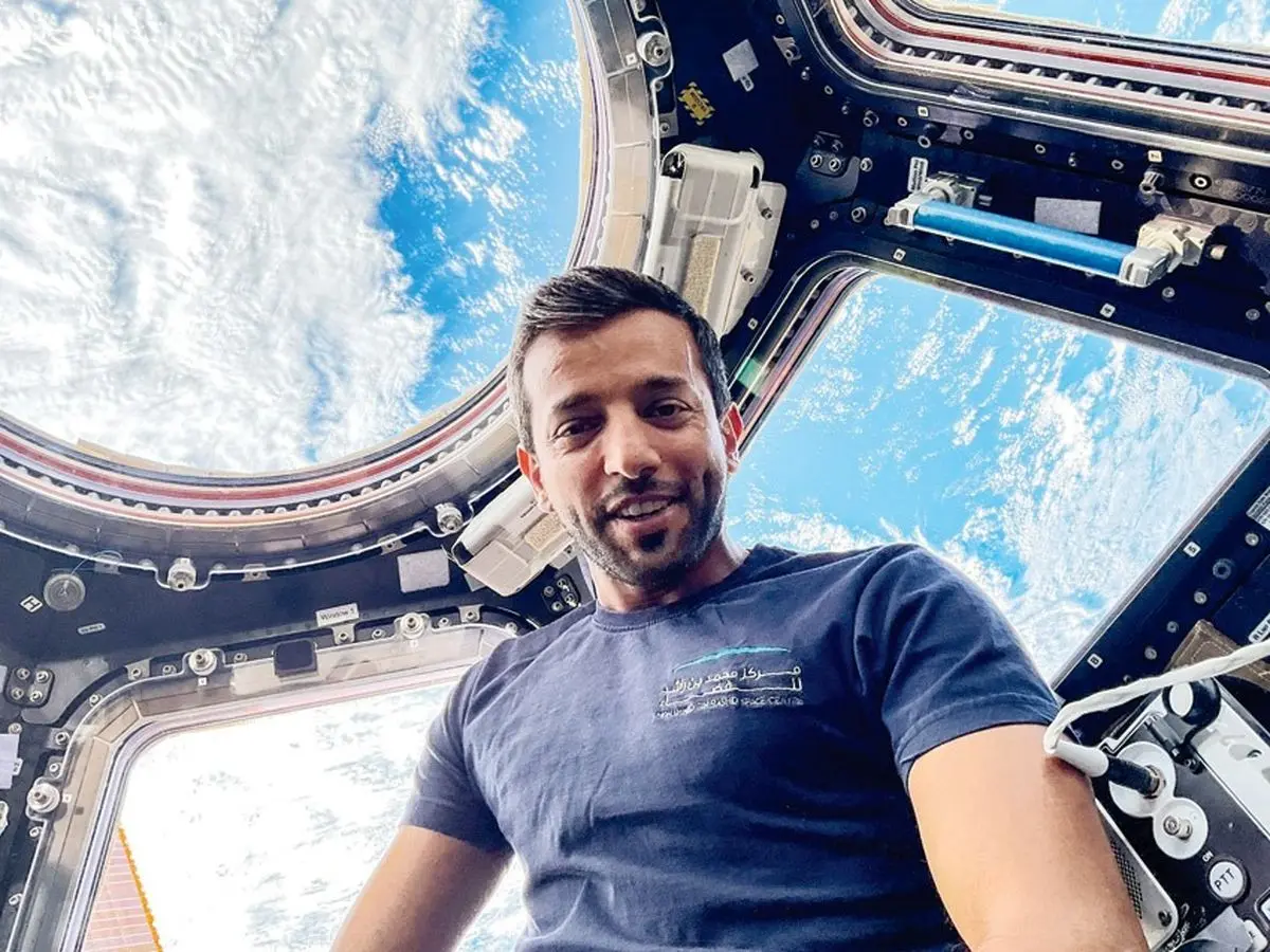 ببینید| تصاویر جالب ایستگاه فضایی بین المللی و صبحانه خوردن فضانورد اماراتی