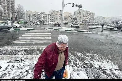 تهران برفی برف تهران -- عکس با لوگو