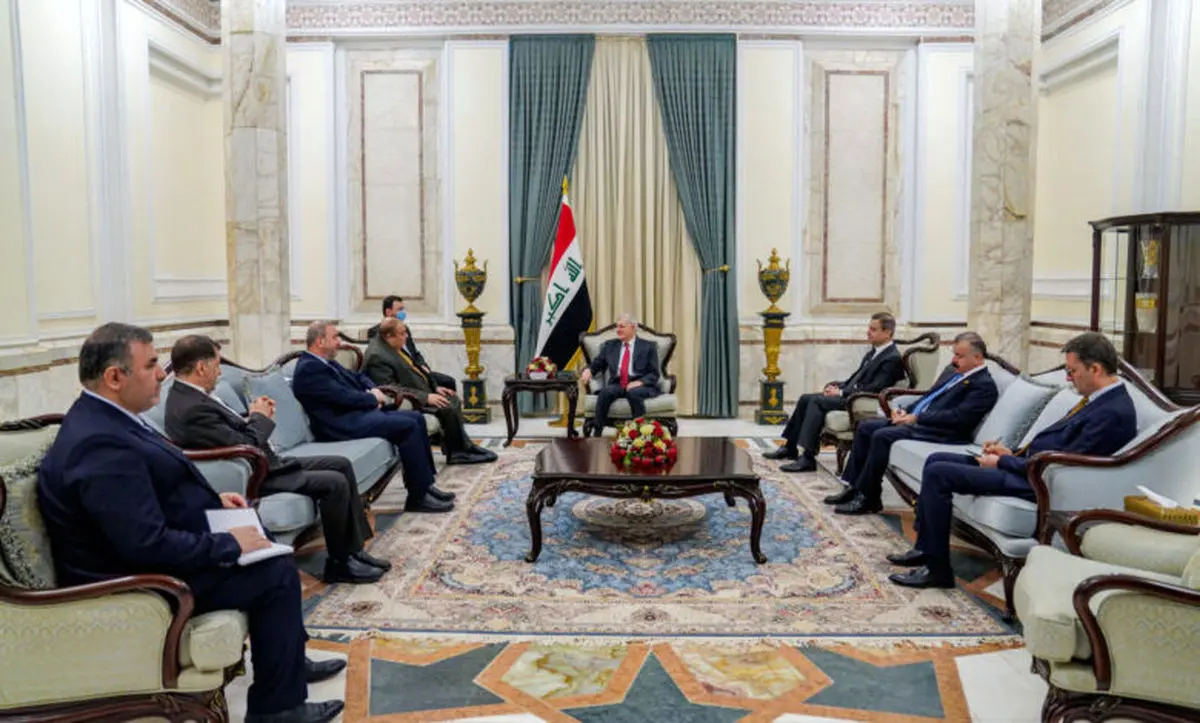 دیدار رئیس جمهوری عراق با معاون وزارت خارجه ایران
