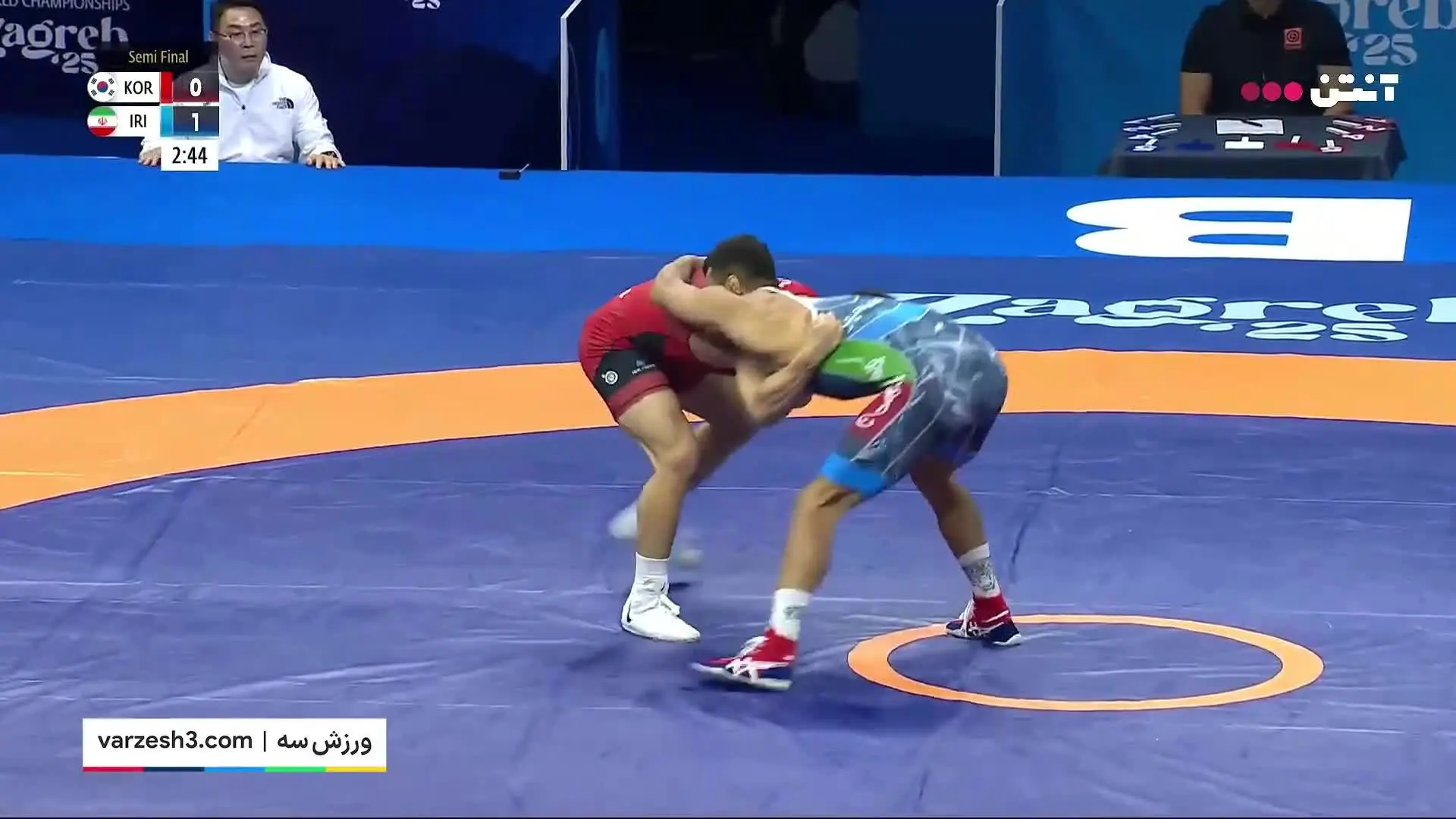ببینید| شکست محمدمهدی کشتکار در نیمه نهایی مقابل حریف کره‌ای