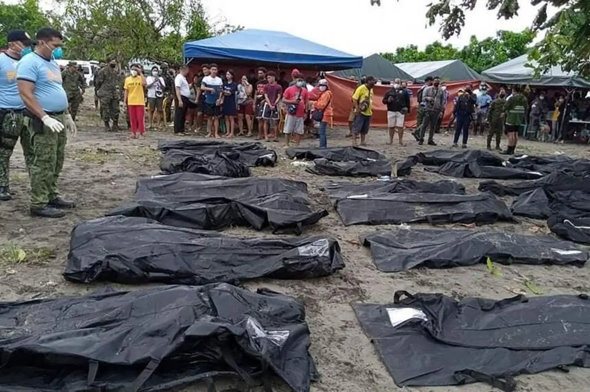 فرونشست زمین و سیل در فیلیپین جان ۱۱۵ نفر را گرفت