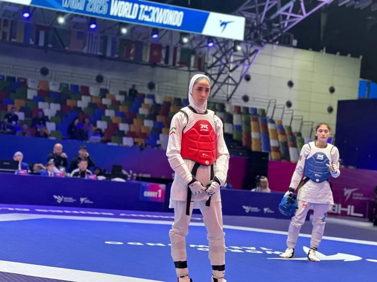 تکواندو قهرمانی جهان؛ دومین پیروزی سعیده نصیری مقابل حریف آذربایجانی 