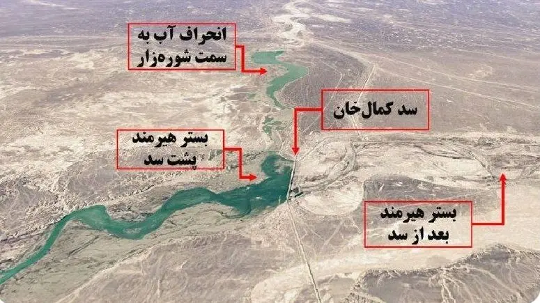 اعتراض یک فعال محیط‌زیست به «دروغ‌گویی» طالبان؛ همچنان نمی‌گذارند آب هامون وارد ایران شود