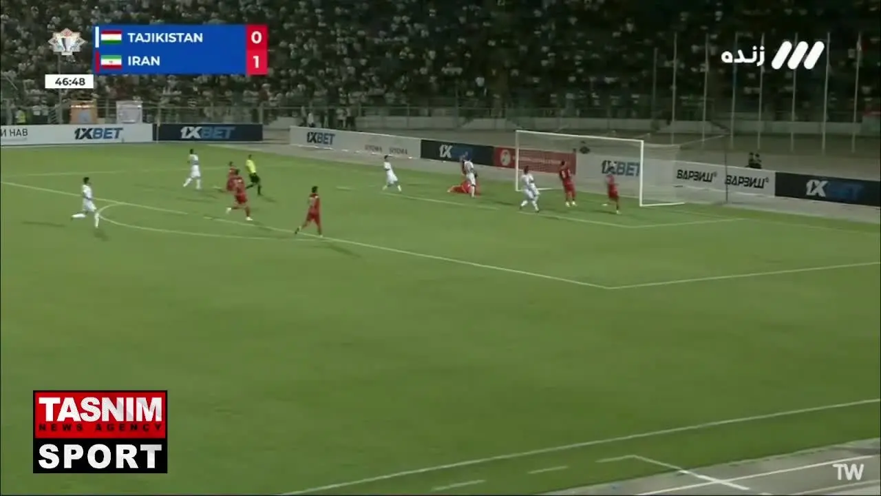 ببینید | گل دوم ایران به تاجیکستان توسط محمد محبی