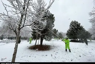 تهران برفی برف تهران -- عکس با لوگو