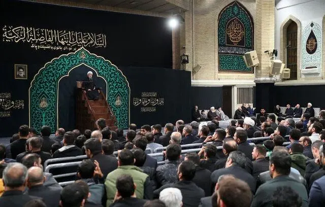 مراسم عزاداری شب شهادت حضرت زهرا (س) در حسینیه امام خمینی (ره)