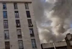 ببینید| تصاویری از انفجار در محدوده میدان پاستور تهران