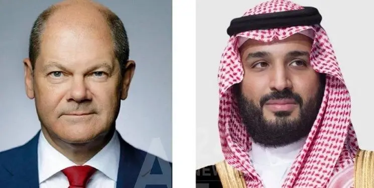 دیدار صدر اعظم آلمان و ولی‌عهد سعودی در جده
