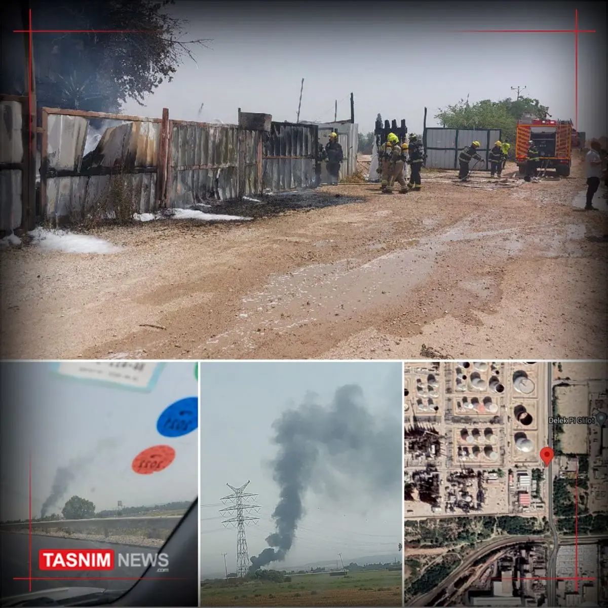 انتشار مواد سمی خطرناک در منطقه‌ی نفتی اشدود اسراییل+ عکس