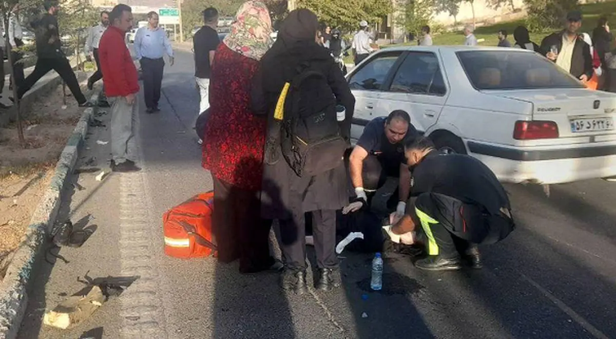 یک کشته و ۳ مجروح درپی تصادف بزرگراه آبشناسان تهران