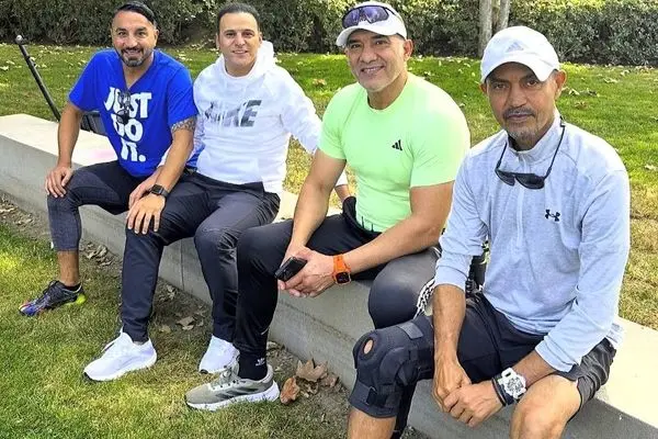 قاب پربازدید از دورهمی ۴ فوتبالیست ایرانی در آمریکا