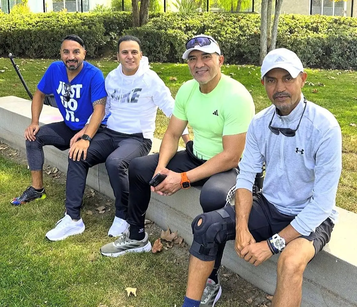 قاب پربازدید از دورهمی ۴ فوتبالیست ایرانی در آمریکا