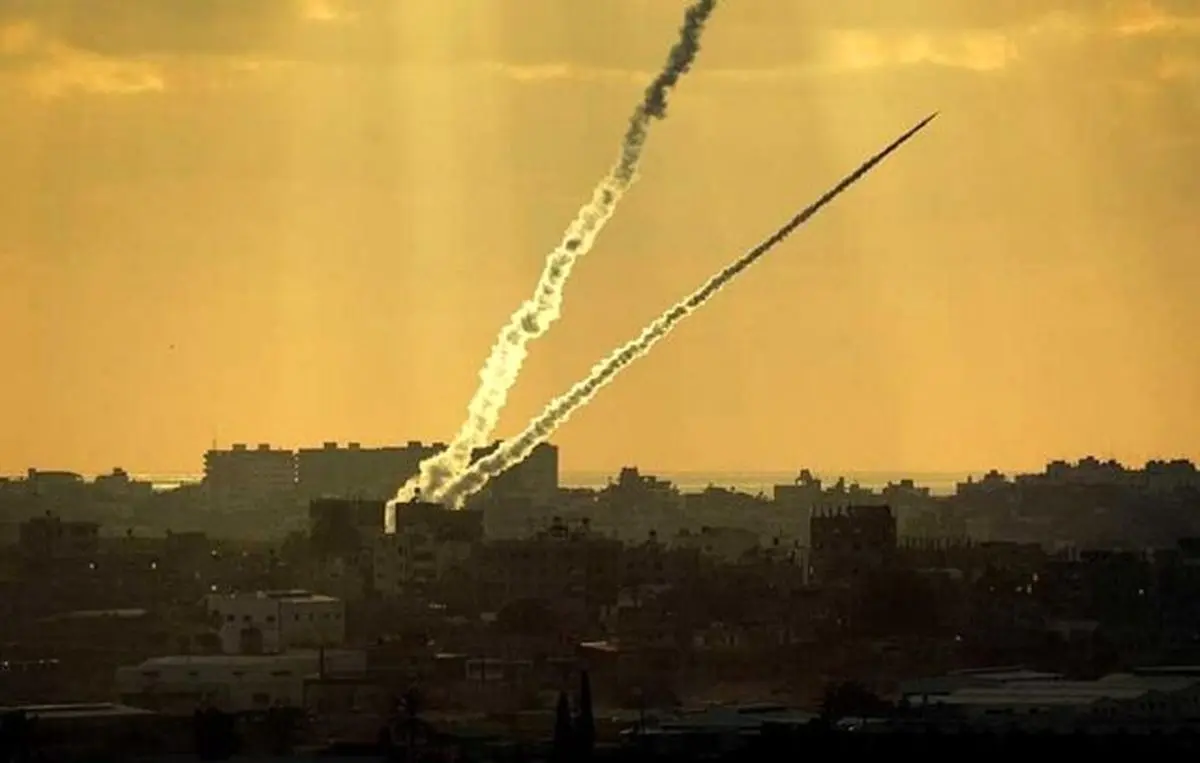 حماس ۴ موشک آزمایشی از غزه شلیک کرد