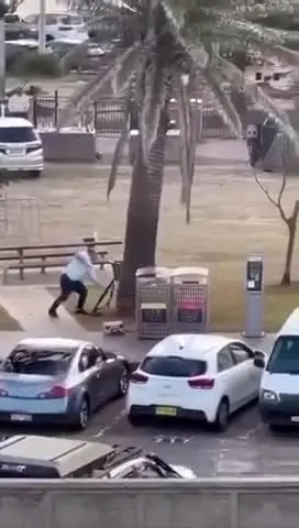 ببینید | لحظه خلع سلاح یکی از مهاجمین در سیدنی